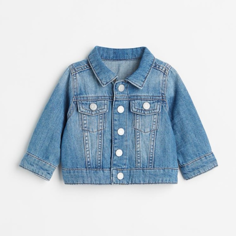 H&M Baby Girls Boys Blue Denim Jean Jacket 12M